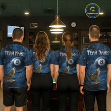 Load image into Gallery viewer, Custom Wolf 8 Ball Billiard Shirts for Women Night Realm Billiard Jersey Pool Shirt BHT27