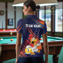 Load image into Gallery viewer, Funny Chicken Billiard Shirts for Women Custom 9 Ball Billiard Jersey Pool Shirt BHT12