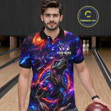 Load image into Gallery viewer, Galaxy Funny Bowling Shirt for Men Custom Bowling League Jersey Polo &amp; Quartr-Zip QZT1022