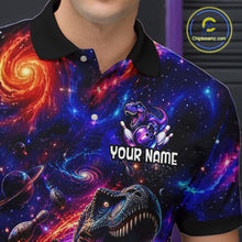 Load image into Gallery viewer, Galaxy Funny Bowling Shirt for Men Custom Bowling League Jersey Polo &amp; Quartr-Zip QZT1022