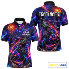 Load image into Gallery viewer, Galaxy Funny Bowling Shirt for Men Custom Bowling League Jersey Polo &amp; Quartr-Zip QZT1022