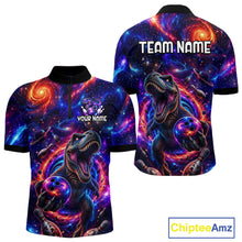 Load image into Gallery viewer, Galaxy Funny Bowling Shirt for Men Custom Bowling League Jersey Polo &amp; Quartr-Zip QZT1022