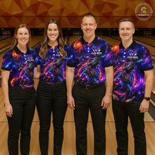 Load image into Gallery viewer, Galaxy Funny Bowling Shirt for Men Custom Bowling League Jersey Polo &amp; Quartr-Zip QZT1022