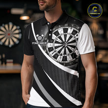 Load image into Gallery viewer, Personalized Grey Dart Shirt for Team Dart Jersey for Men Dartboard League Uniform DHT11