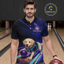 Load image into Gallery viewer, Neon Funny Labrador Retriever Bowling Shirt for Men Custom Bowling Team Jersey Polo &amp; 1/4-Zip QZT992
