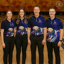 Load image into Gallery viewer, Neon Funny Labrador Retriever Bowling Shirt for Men Custom Bowling Team Jersey Polo &amp; 1/4-Zip QZT992