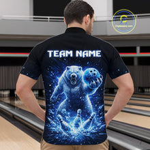 Load image into Gallery viewer, Custom Polar Beer Bowling Team Shirt for Men Ice Bowling Jersey Bowling Uniform Polo &amp; Quarter-Zip QZT973