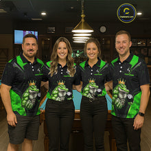Load image into Gallery viewer, Funny Green Crocodile Billiard Team Shirt for Men Custom 8 Ball Pool Billiard Jersey Polo &amp; 1/4-Zip BHT18