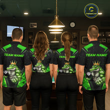Load image into Gallery viewer, Funny Green Crocodile Billiard Team Shirt for Men Custom 8 Ball Pool Billiard Jersey Polo &amp; 1/4-Zip BHT18