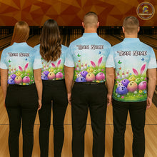 Load image into Gallery viewer, Funny Easter Bowling Shirt Custom Bowling Team Jersey for Women Polo &amp; 1/4 Zip QZT979
