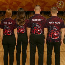 Load image into Gallery viewer, Red Snake Bowling Shirt for Women Personalized Bowling Team Jersey Polo &amp; Quarter-Zip QZT934