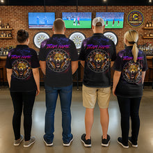 Load image into Gallery viewer, Custom Leopard Dart Shirts for Women Dart Team Jersey Polo &amp; Quarter-Zip Dartboard Shirt Outfit DHT18