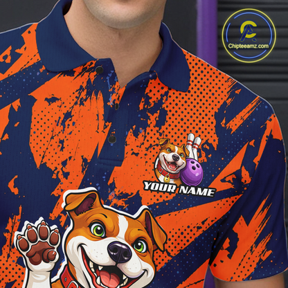 Custom Pitbull Bowling Shirt for Men Bowling Team Jersey Polo & Quarter-Zip QZT1002