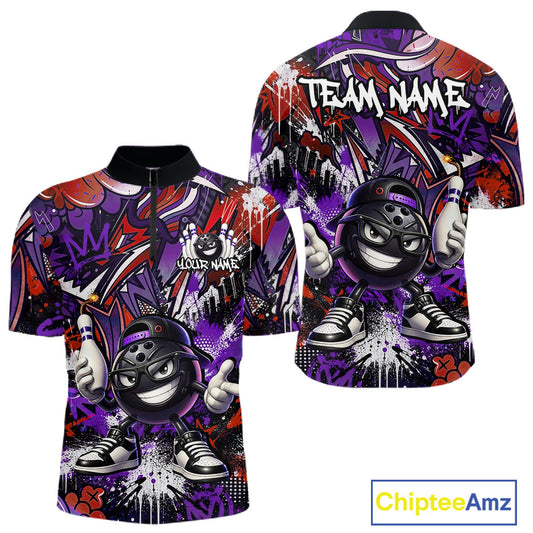 Colorful shirt with cartoon character and 'Team Name' text, featuring the brand 'Chiptee Amz'.