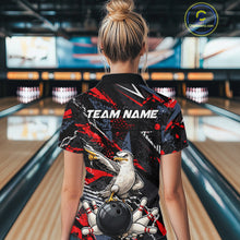 Load image into Gallery viewer, Custom Funny Gull Bowling Team Shirt for Women Bowling League Jersey Polo &amp; Quarter-Zip QZT1016