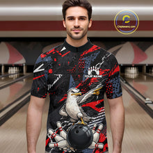Load image into Gallery viewer, Custom Funny Gull Bowling Team Shirt for Men Bowling League Jersey Polo &amp; Quarter-Zip QZT1016