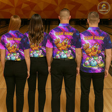 Load image into Gallery viewer, Custom Funny Chicken Bowling Team Shirt for Men Easter Bowling League Jersey Polo &amp; 1/4-Zip QZT939
