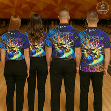 Load image into Gallery viewer, Multicolor Funny Dachshund Bowling Shirt Custom Bowling Team Jersey for Men Polo &amp; Quarter-Zip Bowling Outfit QZT941