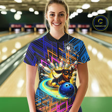 Load image into Gallery viewer, Funny Dachshund Bowling Shirt Custom Bowling Team Jersey for Women Polo &amp; 1/4-Zip Bowling Outfit QZT941