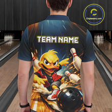 Load image into Gallery viewer, Personalized Funny Duck Bowling Team Shirt for Men Bowling League Uniform Polo &amp; 1/4-Zip QZT858