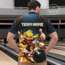Load image into Gallery viewer, Personalized Funny Duck Bowling Team Shirt for Men Bowling League Uniform Polo &amp; 1/4-Zip QZT858