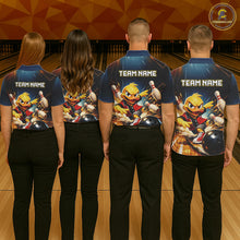 Load image into Gallery viewer, Personalized Funny Duck Bowling Team Shirt for Men Bowling League Uniform Polo &amp; 1/4-Zip QZT858