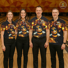 Load image into Gallery viewer, Funny Bee Bowling Shirt for Men Custom Bowling Team Jersey Bowling Outfit Polo &amp; Quarter-Zip QZT952