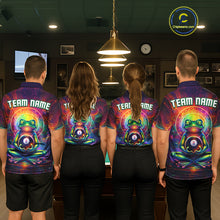 Load image into Gallery viewer, Custom Zen Frog Billiard Shirt for Women 8 Ball Meditation Style Billiard Jersey Pool Shit BHT13
