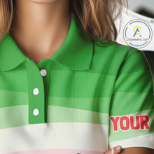 Load image into Gallery viewer, Funny Watermelon Polo Shirt, Womens Golf Polo Shirt Custom Watermelon Team Ladies Golf Top NHN0182