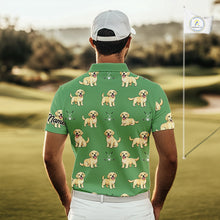 Load image into Gallery viewer, Mens Golf Polo Shirt Custom Funny Labrador Retriever Team Mens Golf Top, Dog Lover Gift NHN0215