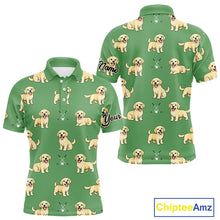 Load image into Gallery viewer, Mens Golf Polo Shirt Custom Funny Labrador Retriever Team Mens Golf Top, Dog Lover Gift NHN0215
