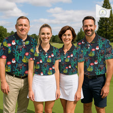 Load image into Gallery viewer, Funny Desert Cactus Pattern Mens Golf Polo Shirts Custom Cactus Golf Shirt For Men, Golfer Gift NHN0186