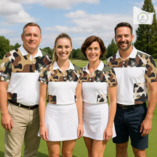 Load image into Gallery viewer, Funny Mens Golf Polo Shirts Custom Cowboy Golf Ball Camo Pattern Golf Outfits, Best Golf Gifts NHN0103