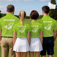 Load image into Gallery viewer, Funny Dinosaur Mens Golf Polo Shirt Green Pattern Custom Dinosaur Golf Shirts For Men NHN0100