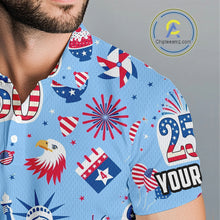 Load image into Gallery viewer, America 250th Anniversary Golf Polo Shirt For Men, Patriotic USA Golf Shirts, Independence Golf Gift NHN0232