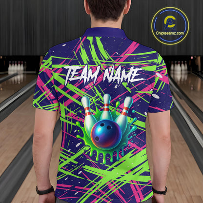 Custom Bowling Shirts for Team Women Men Custom Bowling Polo and 1/4 Zip Shirt MBL227