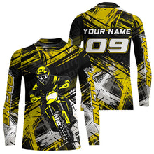 Load image into Gallery viewer, Yellow Motocross Jersey for Men Kids Women Custom Dirt Bike Shirts Motorcycle Shirt XM496