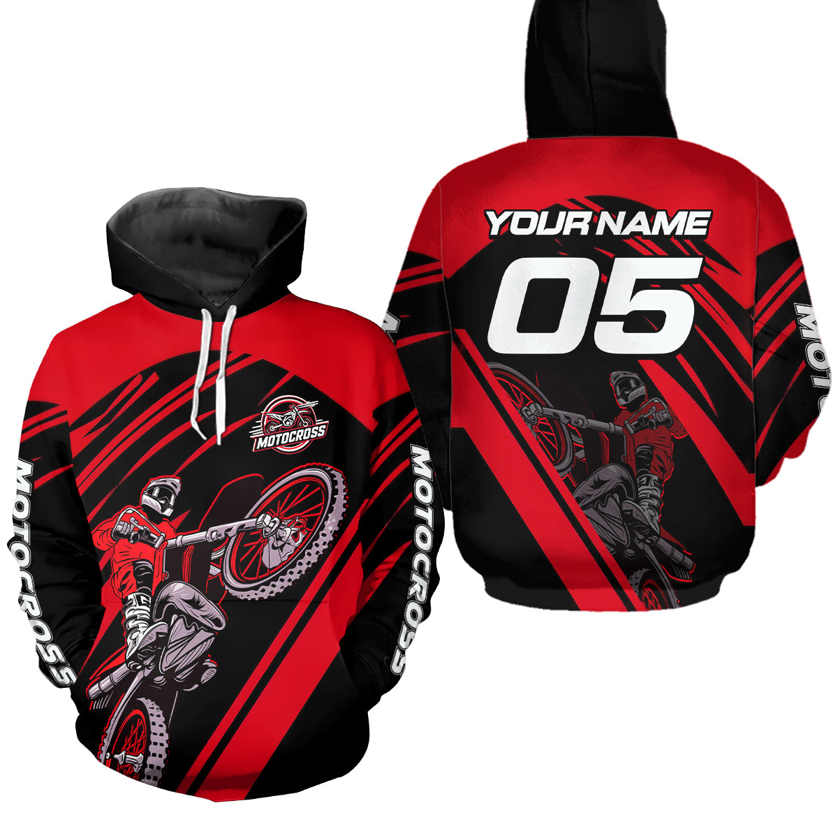 Custom Motocross Racing Hoodie for Men Women Adult Dirt Bike Hoodie Riding Shirt MH456