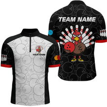 Load image into Gallery viewer, Funny Turkey Bowling Shirts for Women Men Team Bowling Jerseys for Thanksgiving MBL177