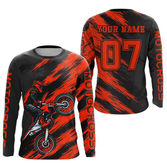 Red Motocross Jersey Men Kid Women Dirt Bike Jersey Custom Motorcycle Riding Shirt XM483