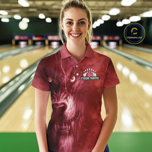 Load image into Gallery viewer, Wolf Bowling Shirts for Team Women Men Custom Wolf Bowling Jerseys for Couples MBL204