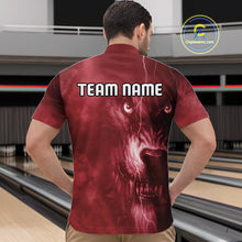 Load image into Gallery viewer, Wolf Bowling Shirts for Team Women Men Custom Wolf Bowling Jerseys for Couples MBL204