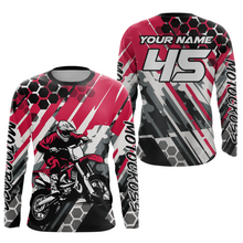 Load image into Gallery viewer, Pink Motocross Racing Jersey Kid Women Men Custom Dirt Bike Shirts Riding Shirt XM423