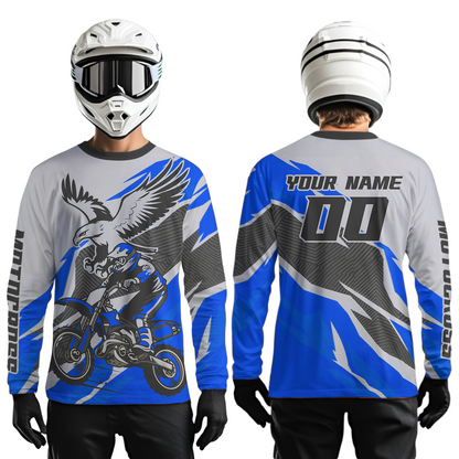 Blue Eagle Custom Motocross Jersey Men Women Kid Dirt Bike Shirts Motorcycle Shirt XM435