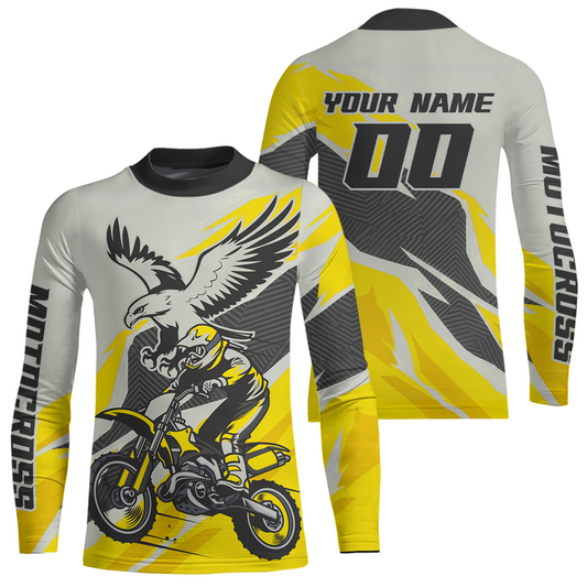 Yellow Eagle Custom Motocross Jersey Men Women Kid Dirt Bike Shirts Motorcycle Shirt XM435