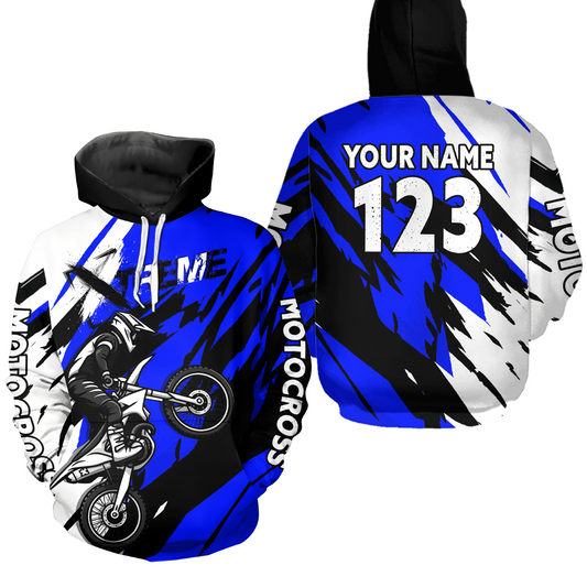 Custom Motocross Hoodie for Adult Men Women Dirt Bike Racing Hoodie Riding Shirt MH472
