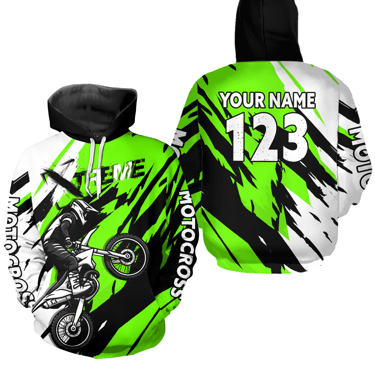 Custom Motocross Hoodie for Adult Men Women Dirt Bike Racing Hoodie Riding Shirt MH472