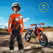 Load image into Gallery viewer, Orange Motocross Jersey Custom for Men Women Kid Dirt Bike Motorcycle Racing Shirt XM451