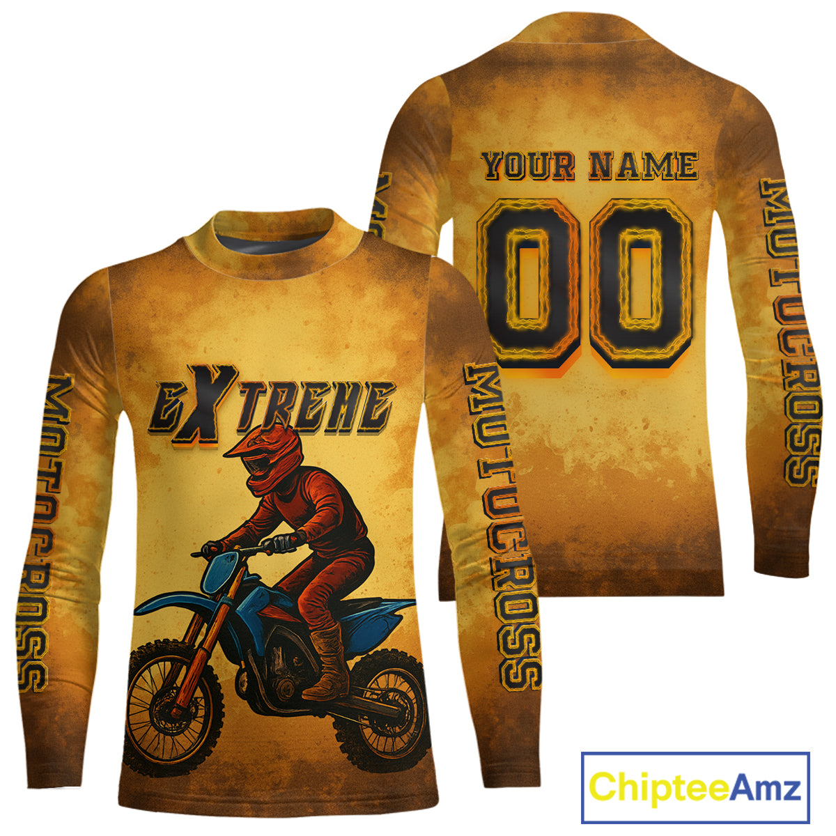 Smoke Motocross Jersey Custom Orange Dirt Bike Shirts for Men Kid Women Racing Jersey XM409