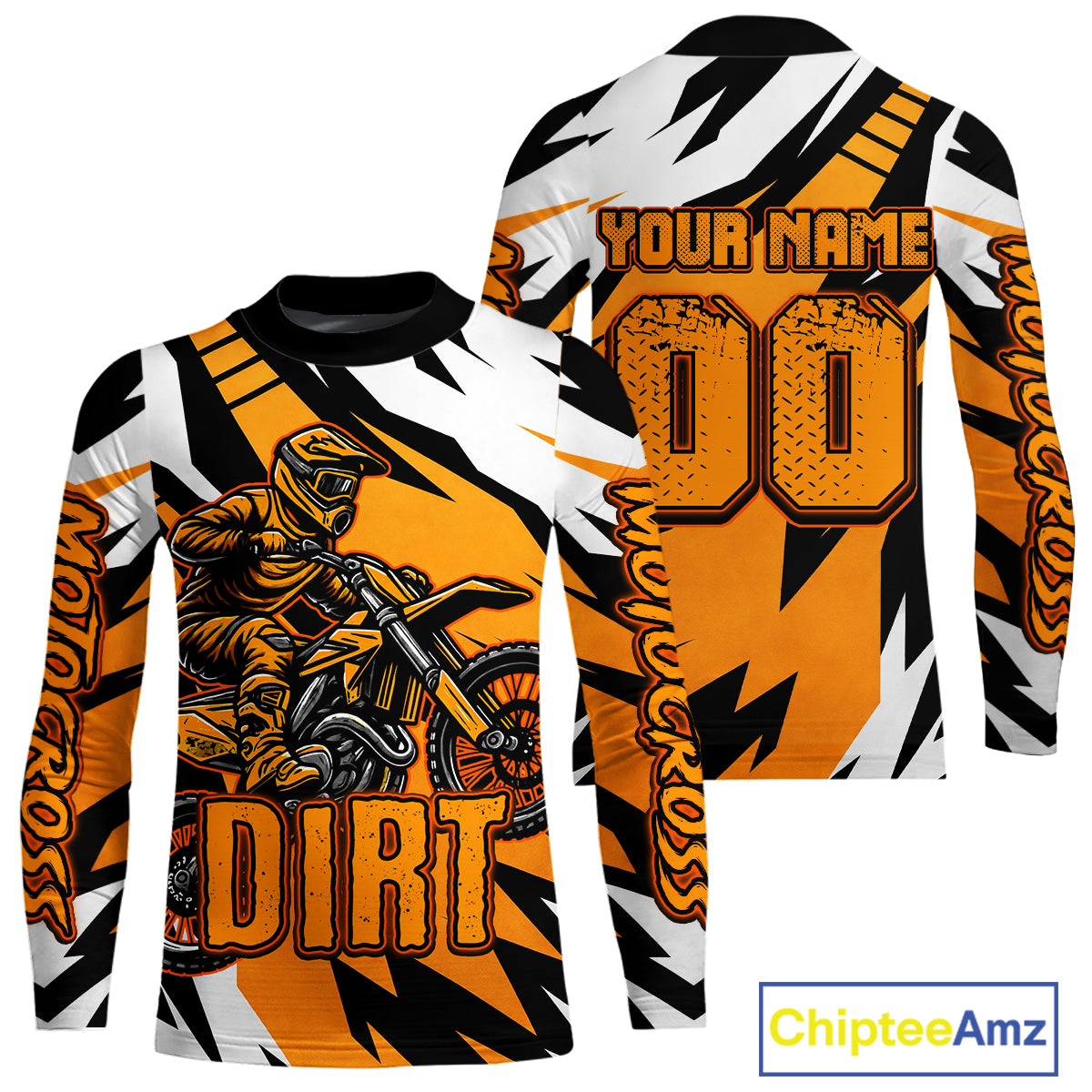 Custom Orange Motocross Racing Jersey Men Kid Women Dirt Bike Shirts Riding Shirt XM479
